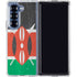 Kenya Flag Distressed Galaxy Z Fold6 Clear Case
